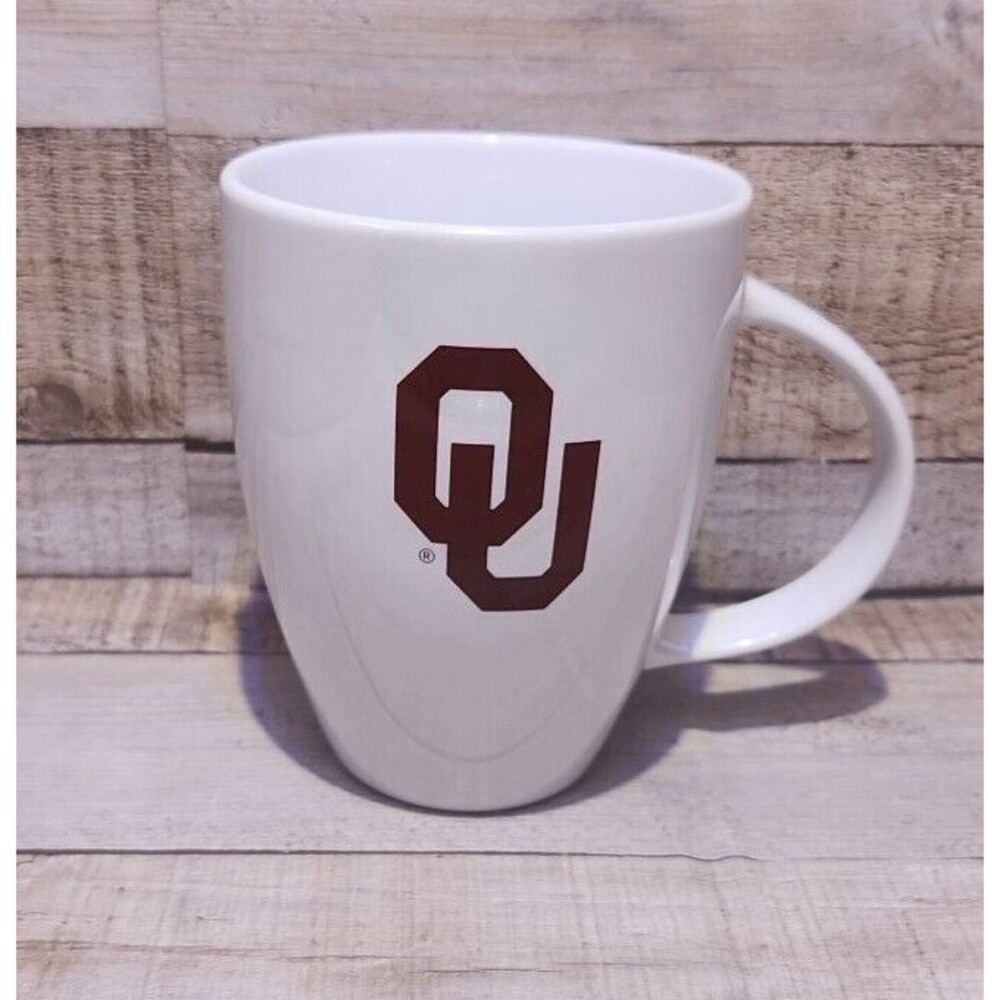 Oklahoma University Sooners Mug Cup NCAA Official - White